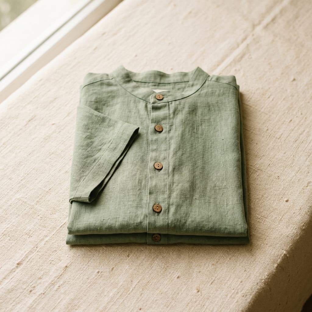 Sage Linen Shirt